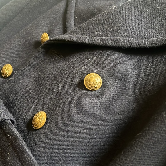 J crew Navy wool coat - Picture 3 of 4